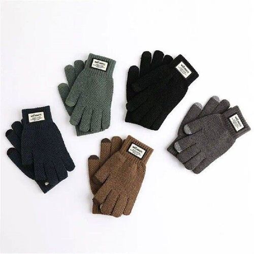 Autumn Winter Knitted Gloves Touch Screen High Quality Male