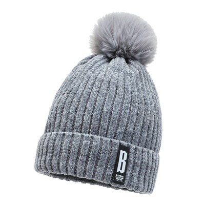 Chenille Wool Cap Childrens 2025 Plus Velvet Warm Knit Cap