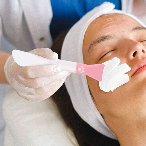Double-Ended Silicone Mask Brush Soft Flat Head Mud Mask App