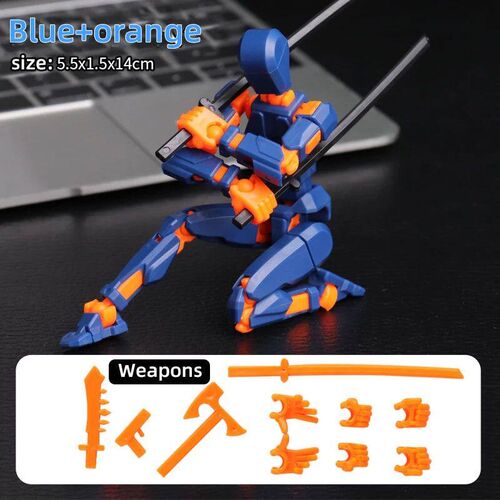 Multi-Jointed Movable Shapeshift Robot 3D Printed Mannequin