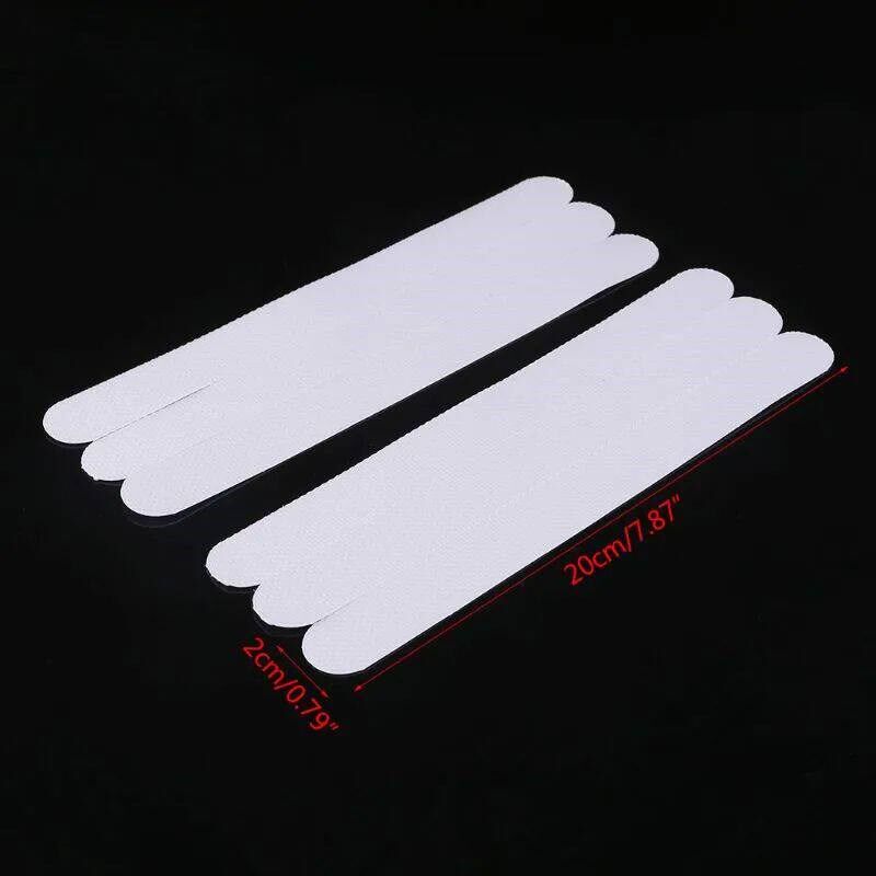 12pcs Stair Steps Anti-slip Rubber Bathroom Bathtub Transpar - 实物图