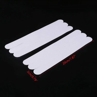 12pcs Stair Steps Anti-slip Rubber Bathroom Bathtub Transpar