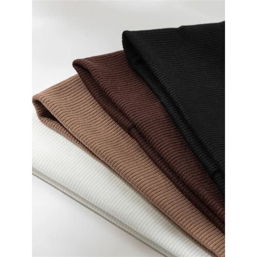 4Pcs Simple Fashion Women Solid Color Elastic HairBands Cute