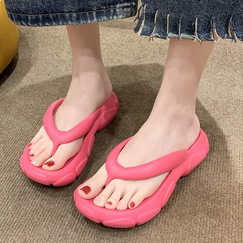 New Fashion Platform Flip Flops Women Summer 2023 Thick Sole