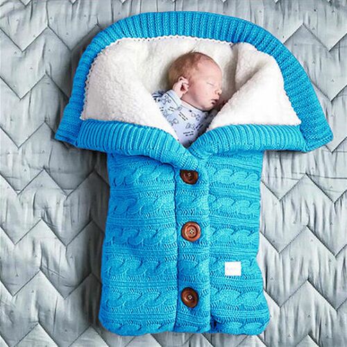 Winter Baby Boys Girls Blanket Envelope Thicken Polar Fleece