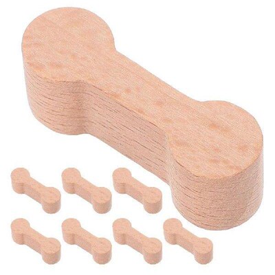 8 Pcs Wooden Train Track Connectors Kids Educational Toys