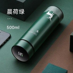 500ml vacuum cup Temperature Display Hot Water Bottle teacup