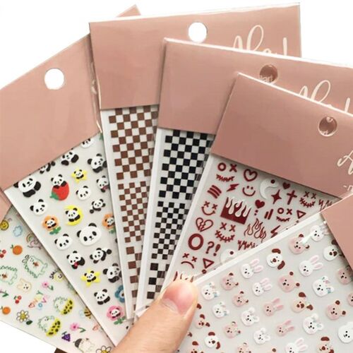 1PC Cartoon Nail Art Sticker Stars/Bear/Rabbit Design Nail G