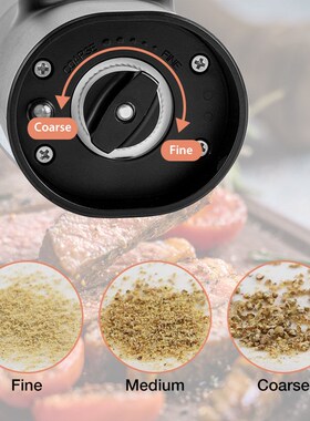 Automatic Electric Mill Pepper And Salt Grinder With LED Lig