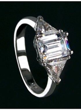 TR239 Luxury NSCD Synthetic  Gem Hot Celebrity Engagement Ri