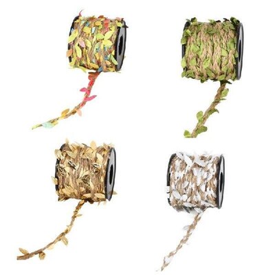 32.8 Feet Leaf Twine 5MM Leaf Rope Burlap Ribbon Twine