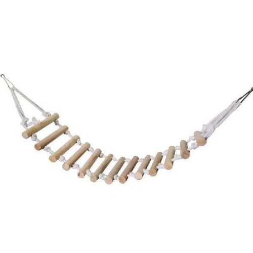 Parrot Swing Ladder Natural Bird Toy Rope Bridge Stand