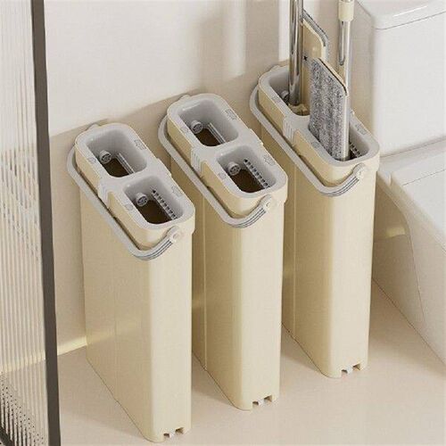 Mop and Bucket Set 360 Degree Flat Squeeze Mop Narrow Wet &