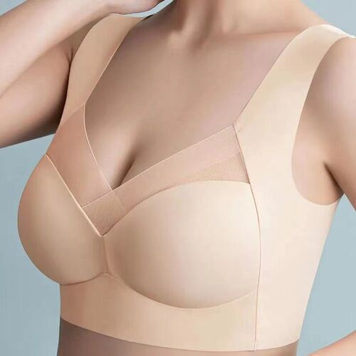 Top Seamless Womens Bras Large Size Top Support Show Small