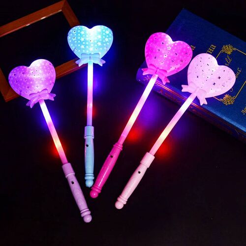 Luminous Flashing LED Magic  Toys Novelty Heart Multi Color