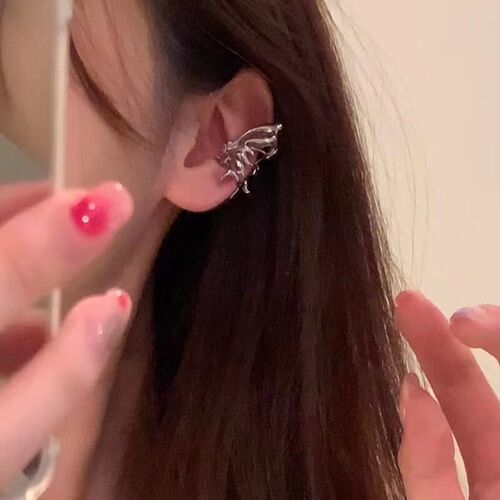 Fashion Punk Butterfly Elf Ear Clip 2023 rendy Design Liquid