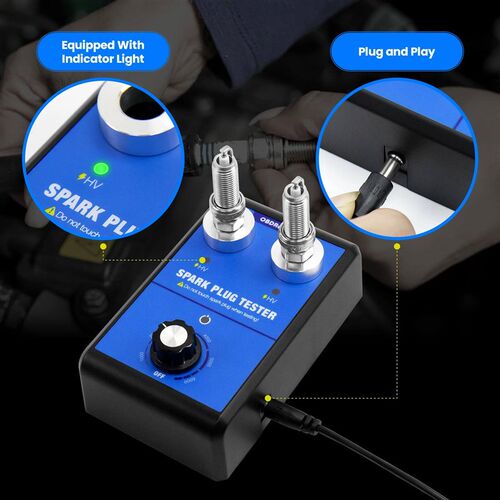 OBDResource Car Spark Plug Tester Dual Holes 110V 220V 0-600