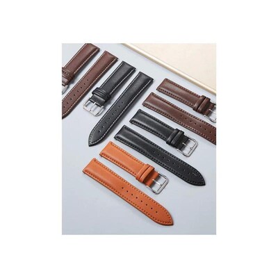 Genuine Leather Watchbands Calfskin Replace Watch Straps 18m