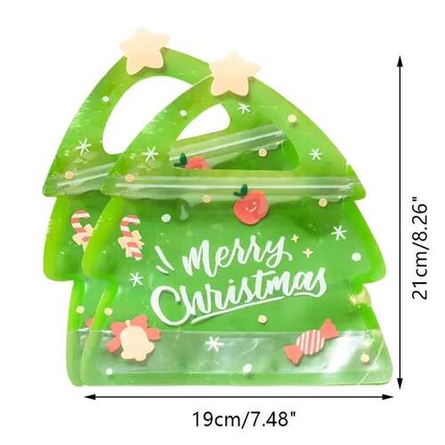 10pcs Christmas Gift Bag Candy Chocolate Cookie Biscuit Bags