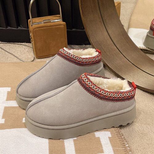 Womens Sunflower Sole Snow Boots Half Slippers with Toe Cove