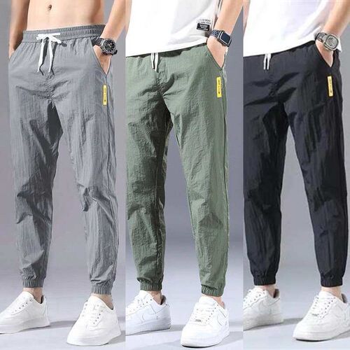 Ice Silk Pants Mens Summer Thin teny All-match Loose Casual