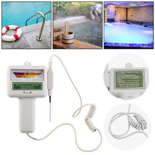 2 in 1 PH Chlorine Meter Dual Scale Chlorine Monitor PH and
