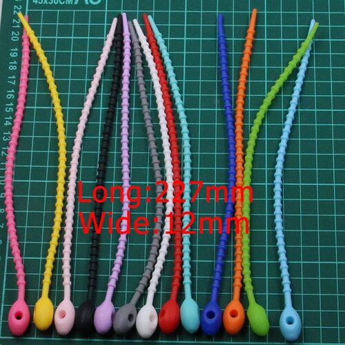 10Pcs/Lot 13 Color Slcone Reusable Bag Tes Twst Wre Fasten C