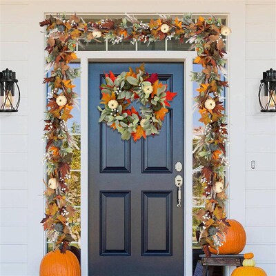 2024 New Products Thanksgiving Autumn Maple Leaf Pumpkin Vi