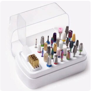 30 Holes Nail Polish Head Organizer Acrylic Portable Organiz