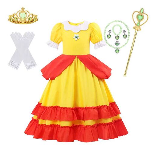 Peach Princess Dress for Girl Children Stage Performance