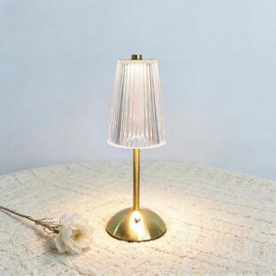 Vintage Crystal Table Lamp Touch-controlled Dimming Recharge