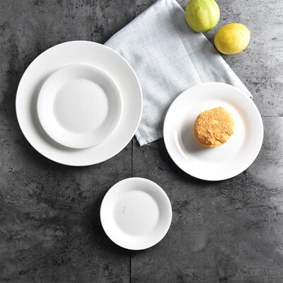 Steak plate white ceramic Western food plate plates set 盘子
