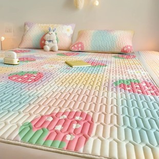 summer sleeping mat latex cushion Ice silk mattress乳胶凉席