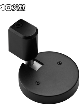 MO机械门吸30不锈钢防风免打孔静音黑色地吸无磁防撞可调节门挡