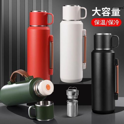 保温杯大号大容量可泡茶1升秋冬C季水杯子不锈钢户外便携手厂家