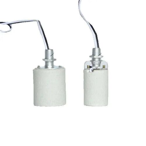 6PCS High temperature ceramic Lamp Holder E14 E27 lamp Base,