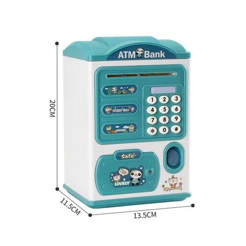 Childrens piggy bank automatic induction roll money atm lar