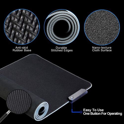 Luminous mouse pad, gaming LED desk pad,keyboard pad鼠标垫