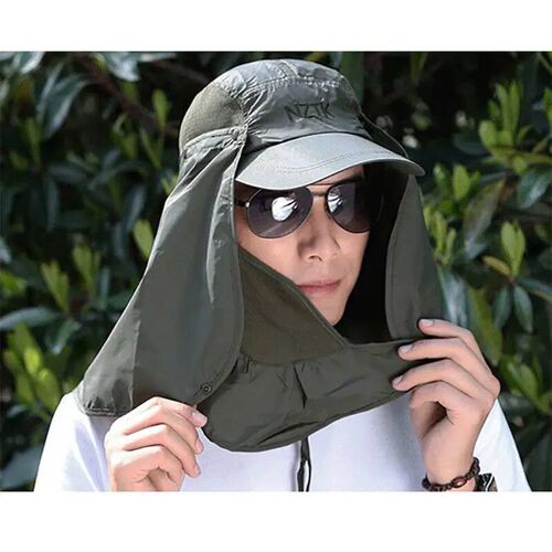 Protective Chapeu Feminino Neck ver Ear Flap UV Protection M