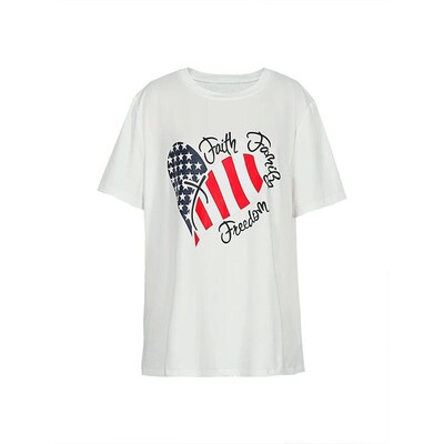 Plus Size Womens Summer Top Independence Day Outfit Womens