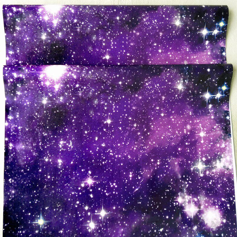 蓝色星空壁纸酒店贴顶 KTV网咖悬吊式天花板 儿童卧室天花板壁纸,家装主材,PVC墙纸,淘宝优惠券,粉丝福利购,淘宝优惠卷