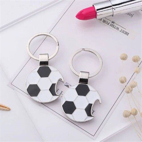 10pcs Soccer Bottle Opener Key Chain Ring Pocket Small