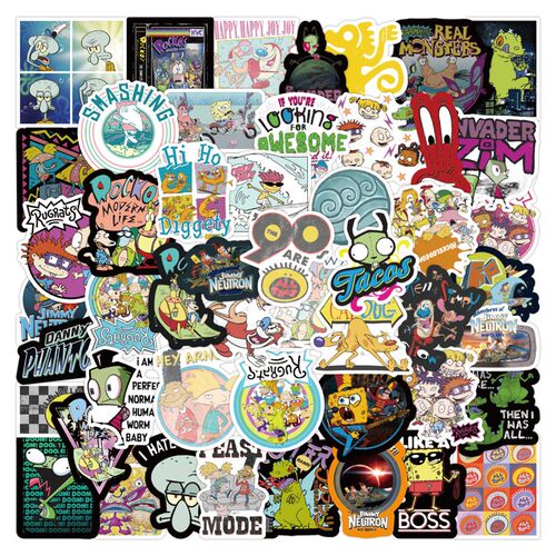 50 PCS Latest Post-90s Cartoon Character Collection Graffiti