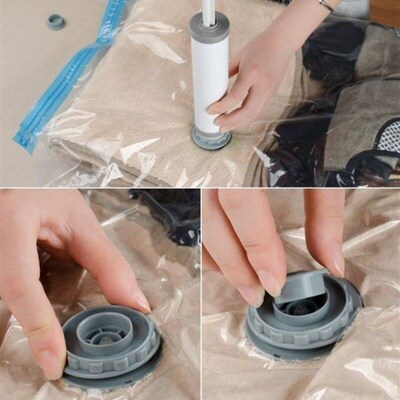 vacuum bags clothes storage plastic bag sealing pump travel