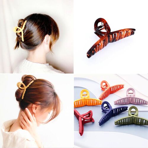 Vintage Cross Hair Clip Large Barrette Crab Hair Claws Bath