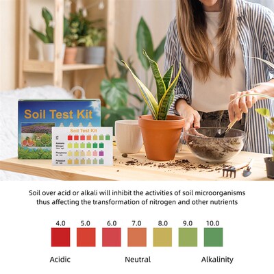New Soil Testing Kit Soil PH Meter Soil Quality Test Box Hot