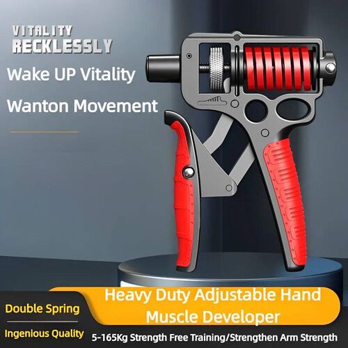 5-165Kg Adjustable Heavy Hand Grip Exercise Strengthener Gri