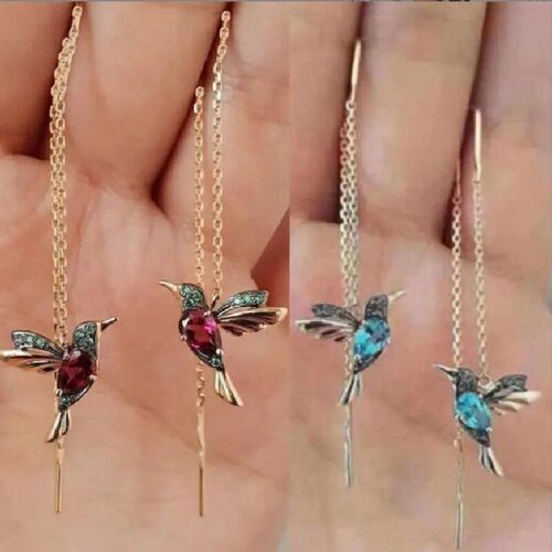 2PC Womens Fashion Multi Style Long Irregular tassel Earrin