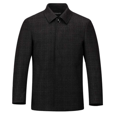 Cashmere Woolen Coat Mens New Arrival Plaid Woolen Woolen C