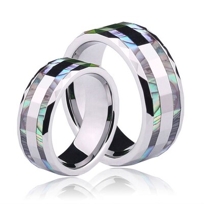 Stock Clearance Lovers Morrir Polished Tungsten Rings With
